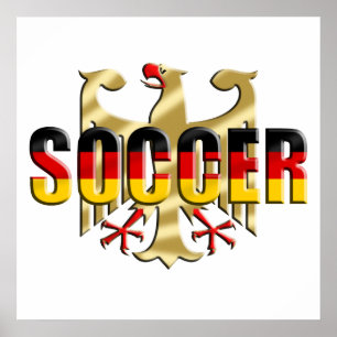 Germany soccer flag football fans gifts poster