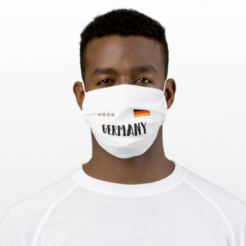 Germany Soccer Football Fan Shirt Flag Adult Cloth Face Mask