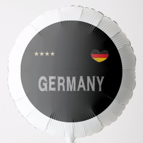 Germany Soccer Football Fan Shirt Heart Balloon