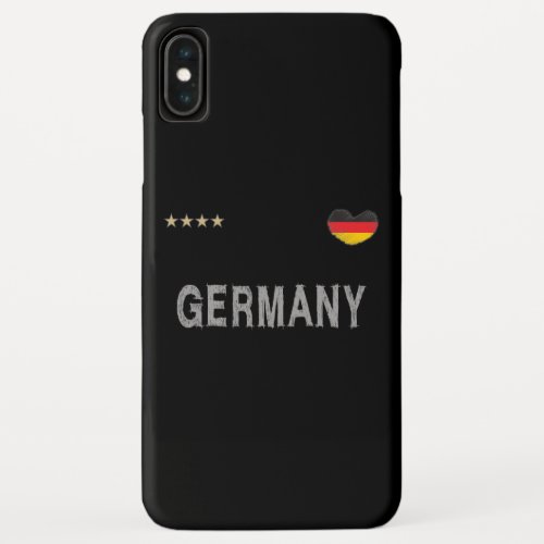 Germany Soccer Football Fan Shirt Heart iPhone XS Max Case