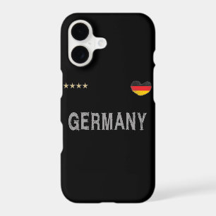 Germany Soccer Football Fan Shirt Heart iPhone 17 Case