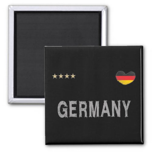 Germany Soccer Football Fan Shirt Heart Magnet