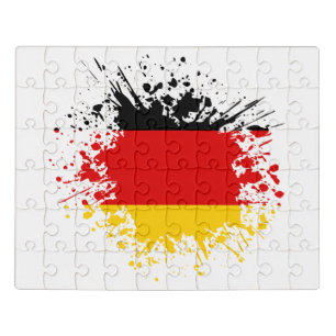Germany Souvenir Landmark, Deutschland Flag Travel Jigsaw Puzzle