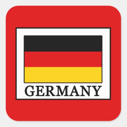 Germany Square Sticker