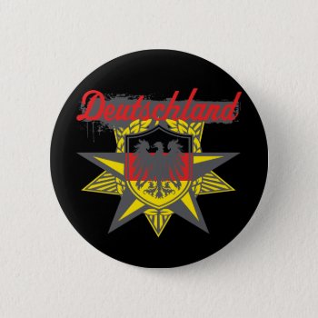 Germany Star Pinback Button by brev87 at Zazzle