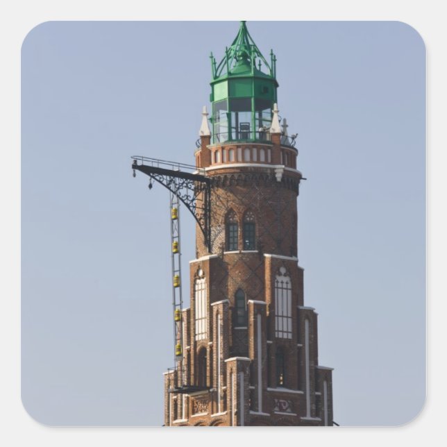 Germany, State of Bremen, Bremerhaven. Harbor Square Sticker (Front)