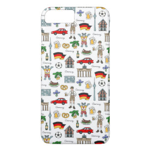 Germany   Symbols Pattern iPhone 8 Plus/7 Plus Case