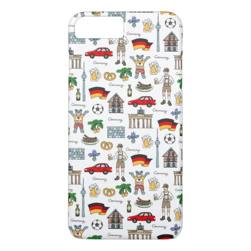 Germany  Symbols Pattern iPhone 8 Plus7 Plus Case