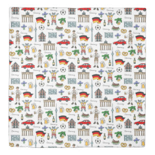 Germany Symbols Pattern Duvet Cover