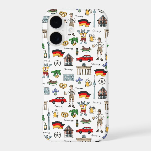 Germany | Symbols Pattern Iphone Case (Back)