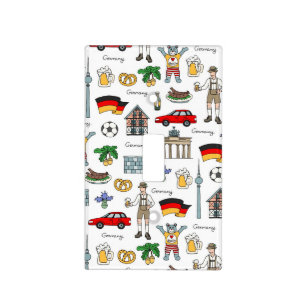 Germany Symbols Pattern Light Switch Cover