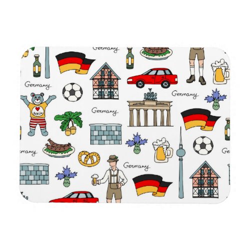 Germany  Symbols Pattern Magnet