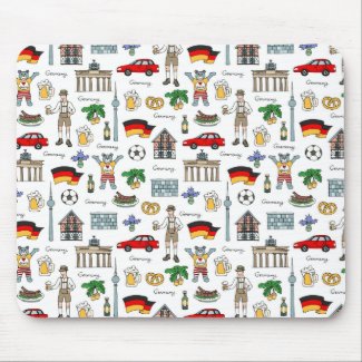 Germany | Symbols Pattern Mouse Pad