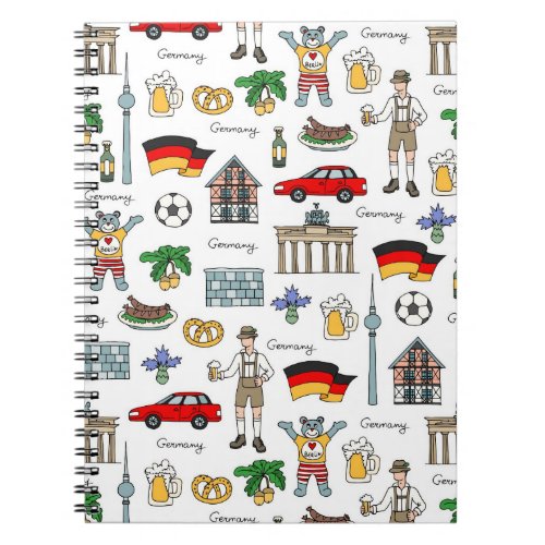 Germany  Symbols Pattern Notebook