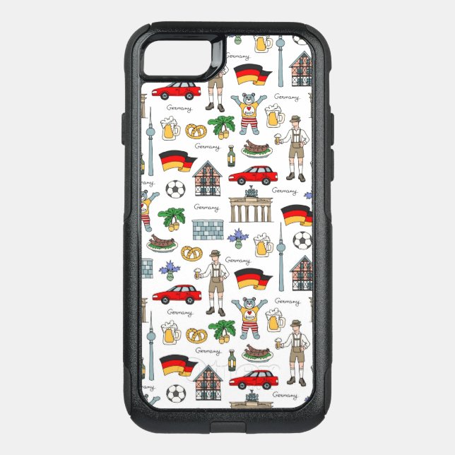 Germany | Symbols Pattern Otterbox iPhone Case (Back)