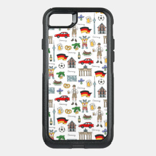 Germany   Symbols Pattern OtterBox Commuter iPhone SE/8/7 Case