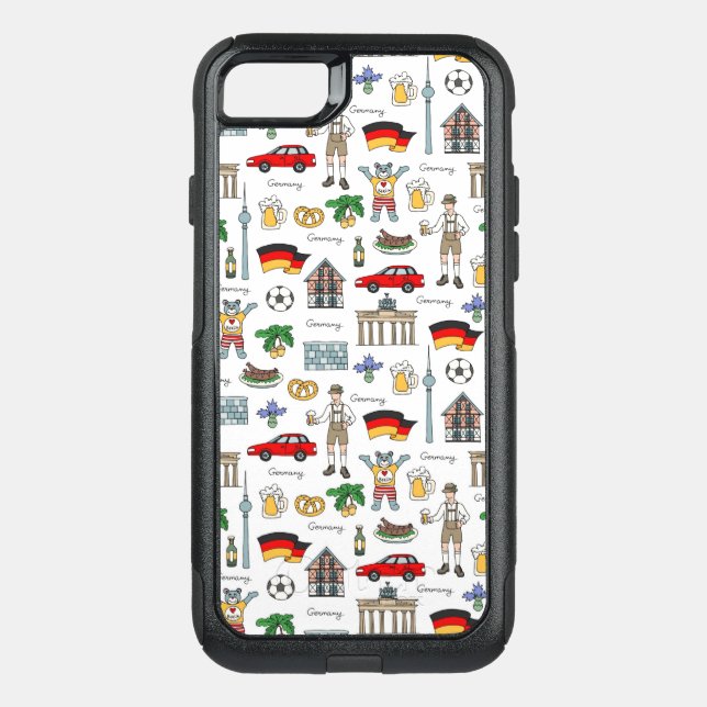 Germany | Symbols Pattern Otterbox iPhone Case (Back)