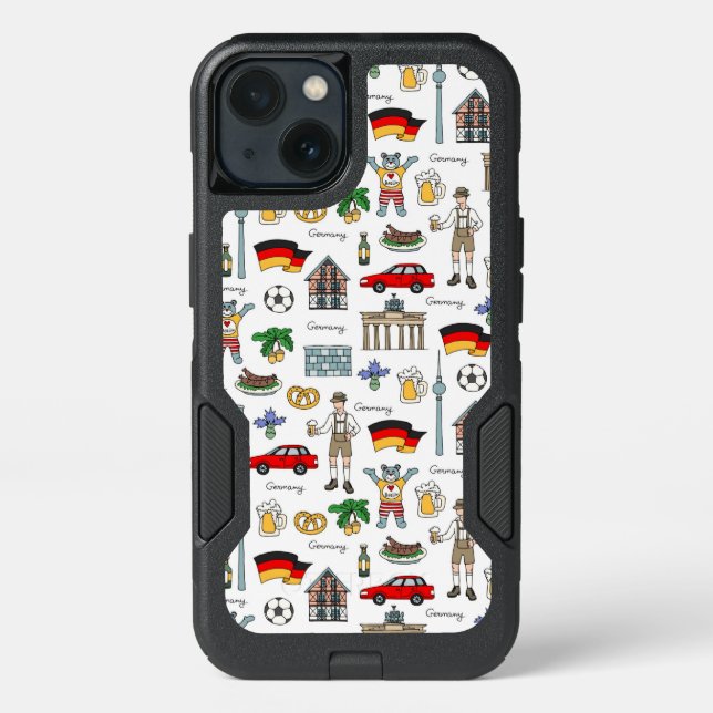 Germany | Symbols Pattern Otterbox iPhone Case (Back)