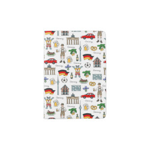 Germany   Symbols Pattern Passport Holder