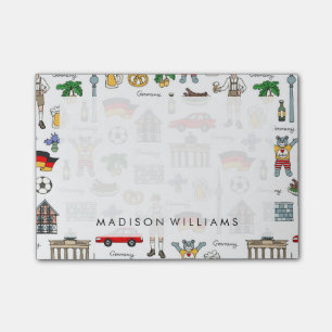 Germany   Symbols Pattern Post-it Notes