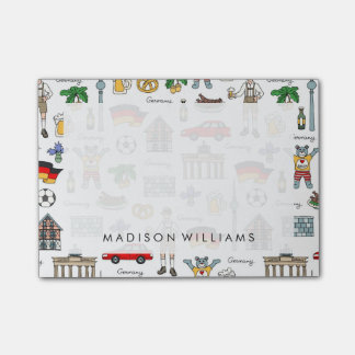 Germany | Symbols Pattern Post-it Notes