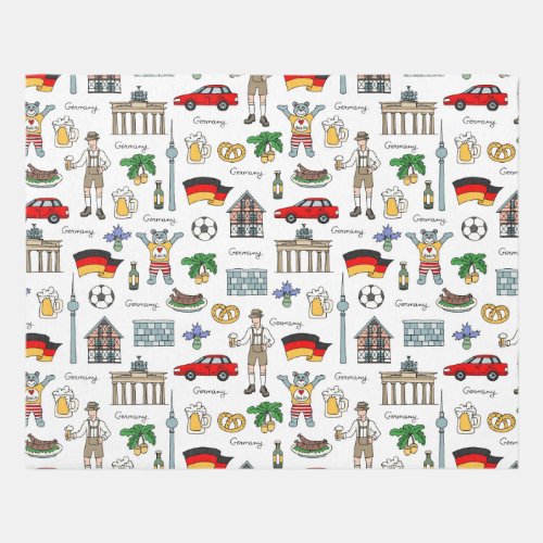 Germany  Symbols Pattern Rug