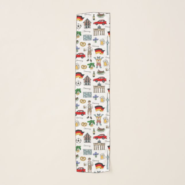 Germany | Symbols Pattern Scarf (Front)