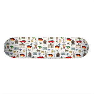 Germany Symbols Pattern Skateboard Deck