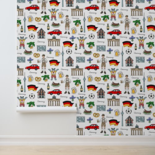 Germany  Symbols Pattern Wallpaper