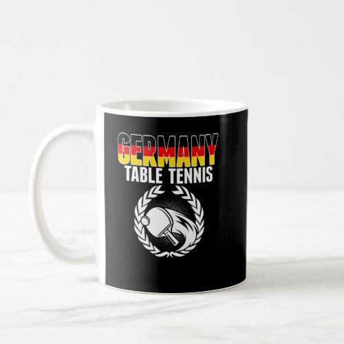 Germany Table Tennis  German Ping Pong Team Suppor Coffee Mug