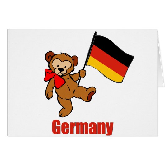 Germany Teddy Bear Cards (Front Horizontal)