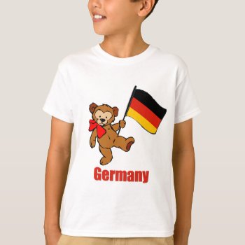 Germany Teddy Bear T-shirt by nitsupak at Zazzle