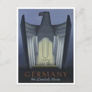 Germany, The Land of Music Vintage Travel Postcard
