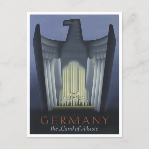 Germany The Land of Music Vintage Travel Postcard