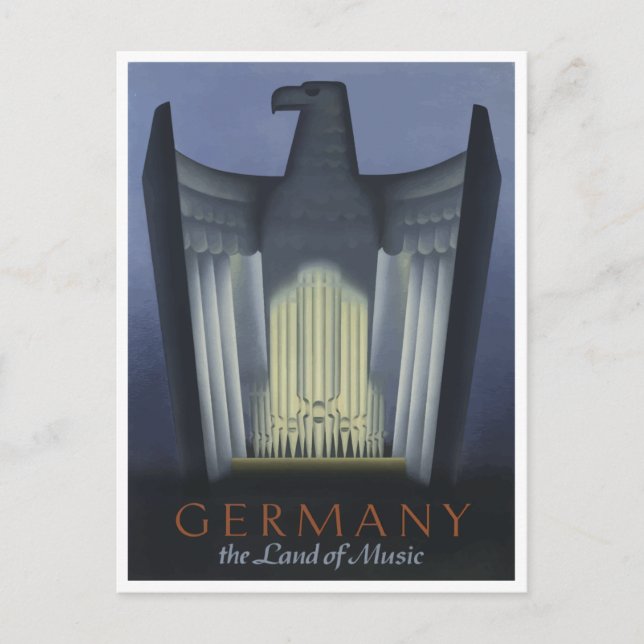 Germany, The Land of Music Vintage Travel Postcard (Front)