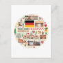 Germany Travel Icons Postcard