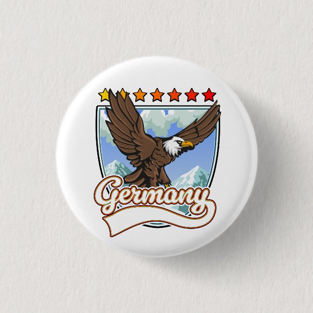 Germany Travel patch Button (Front)