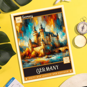 Germany Vintage Painting Postcard