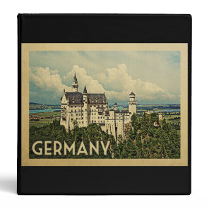 Germany Vintage Travel 3 Ring Binder