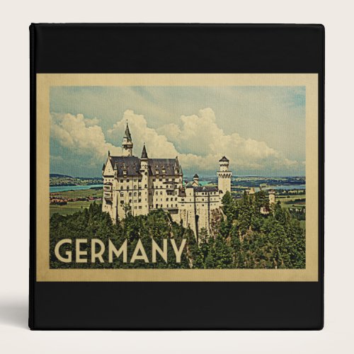 Germany Vintage Travel 3 Ring Binder Germany Vintage Travel 3 Ring Binder