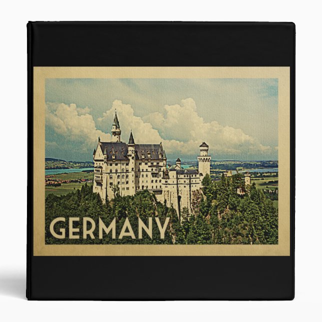 Germany Vintage Travel 3 Ring Binder (Front)
