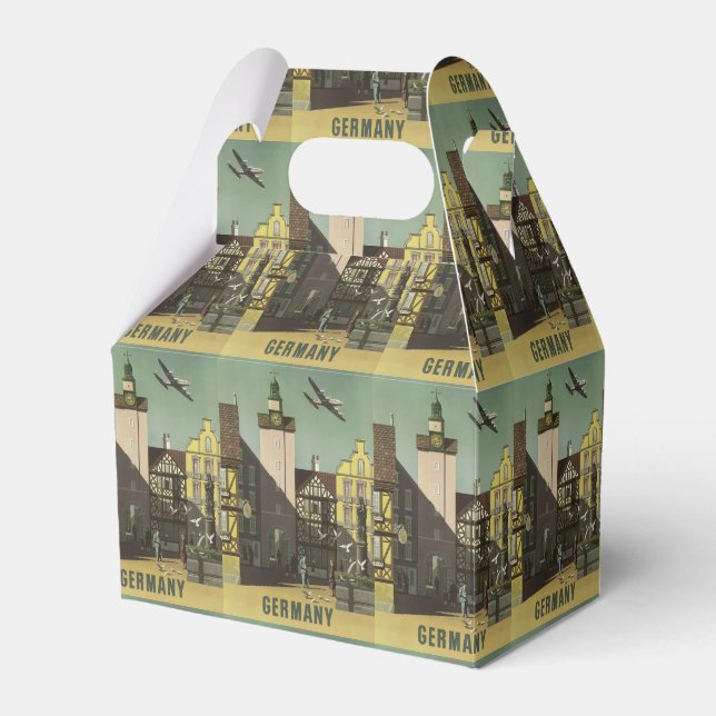 GERMANY Vintage Travel favor box (Front Side)