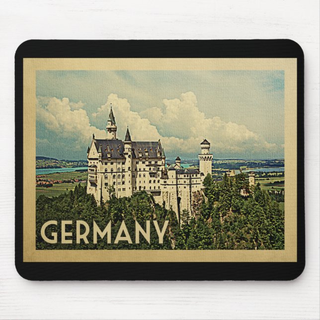 Germany Vintage Travel Mouse Pad (Front)