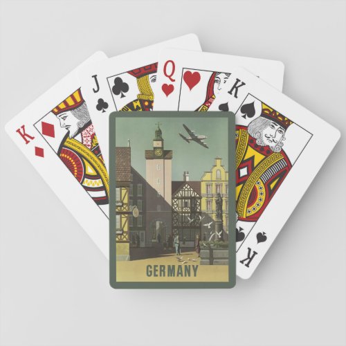 GERMANY Vintage Travel playing cards