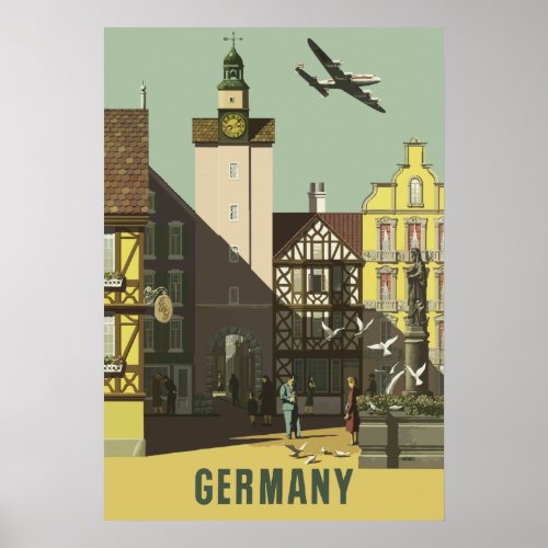 Germany Vintage Travel Poster