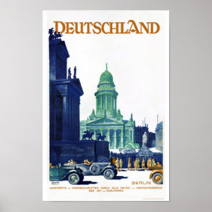 Germany Vintage Travel Poster Restored