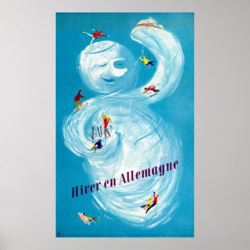 Germany Vintage Travel Poster Restored