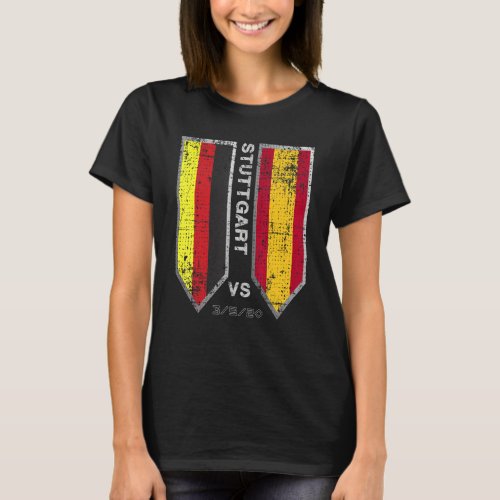 Germany Vs Spain Fan Football Game Stuttgart Outfi T_Shirt