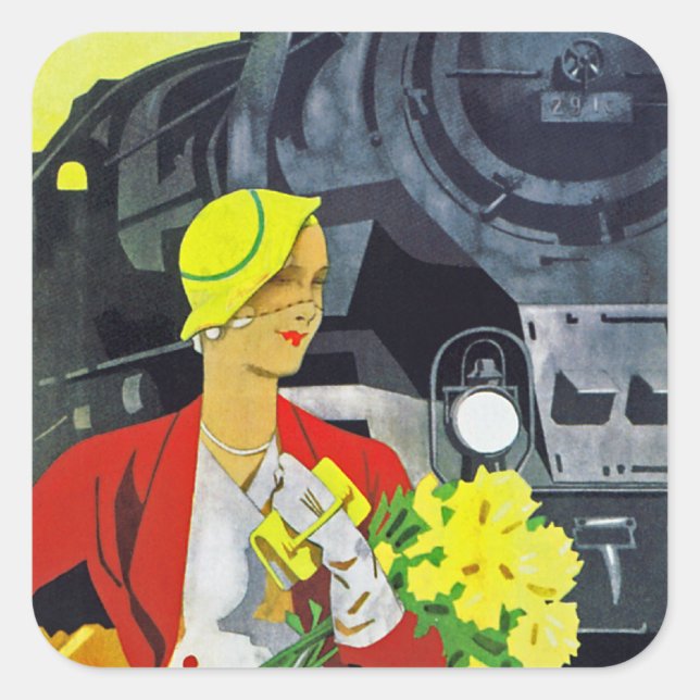 Germany Wants to See You Square Sticker (Front)