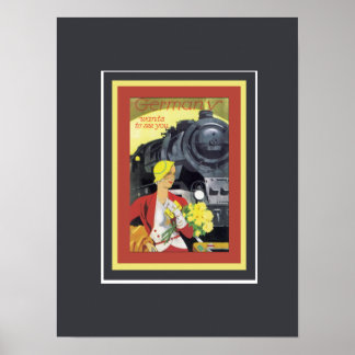 Germany wants to see you Vintage   Poster